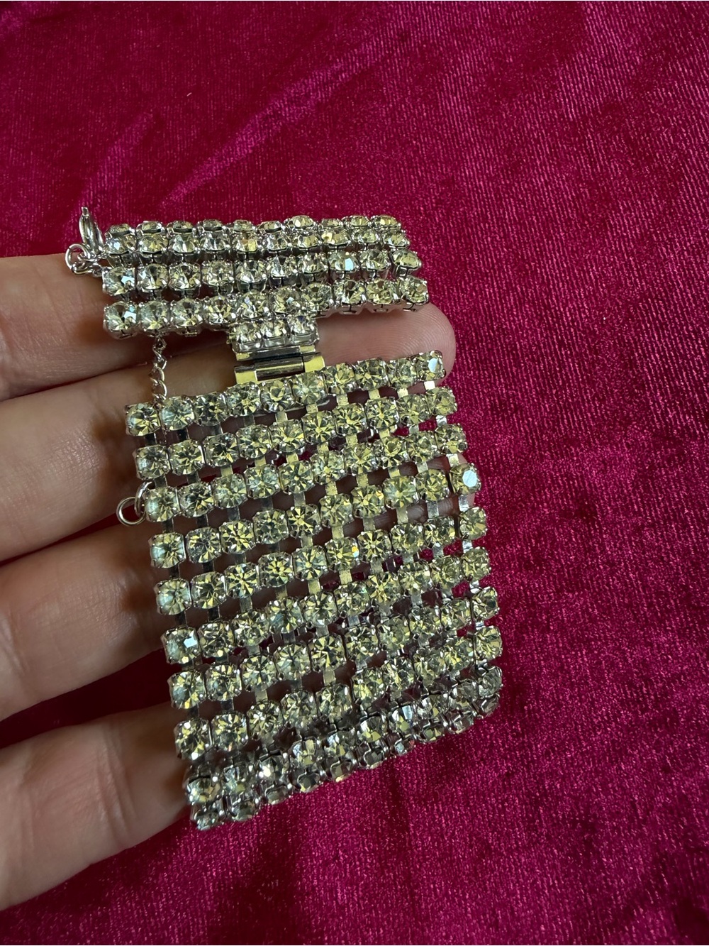 Vintage Rhinestone Bracelet - Picture 2 of 7